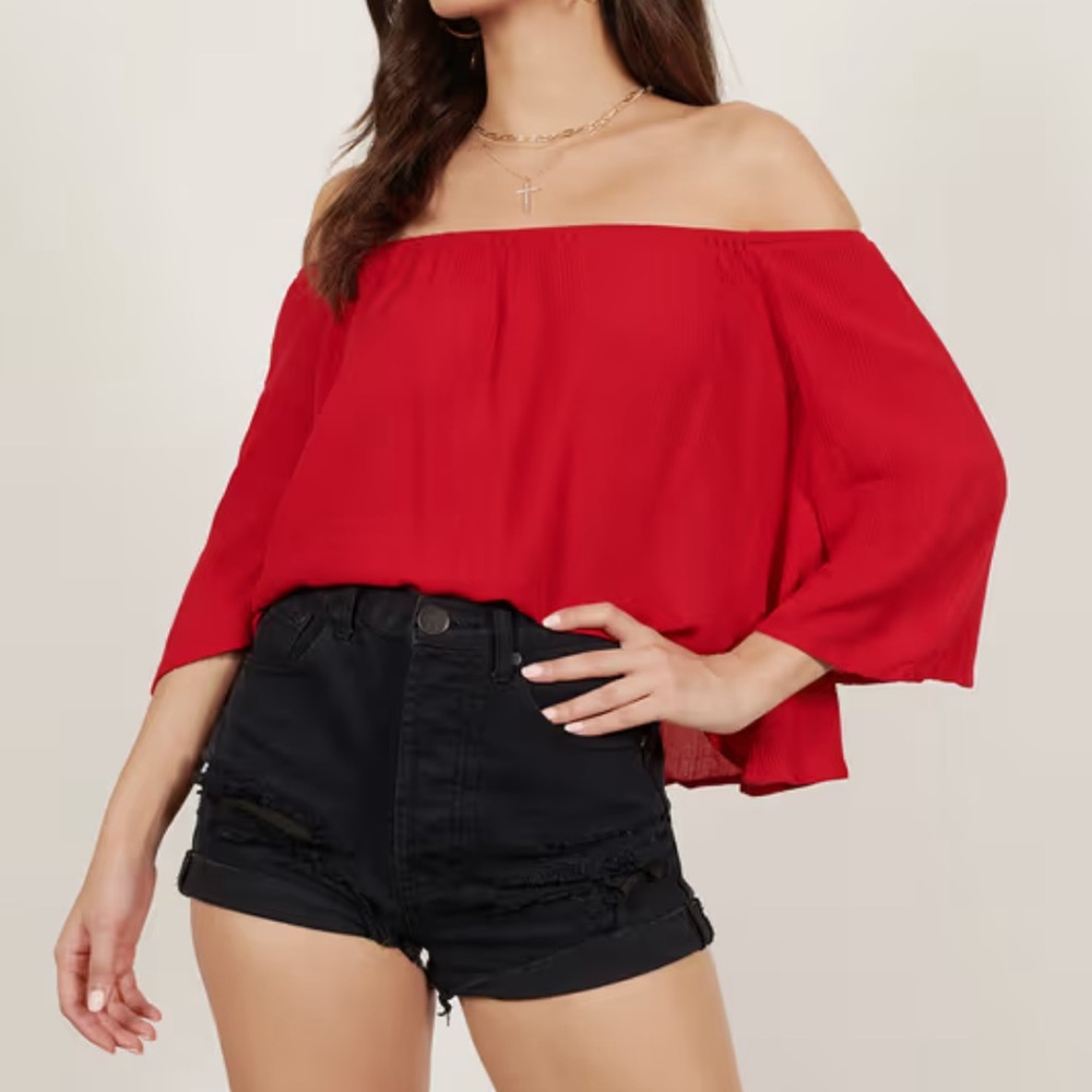 BNWT Tobi off the shoulder blouse